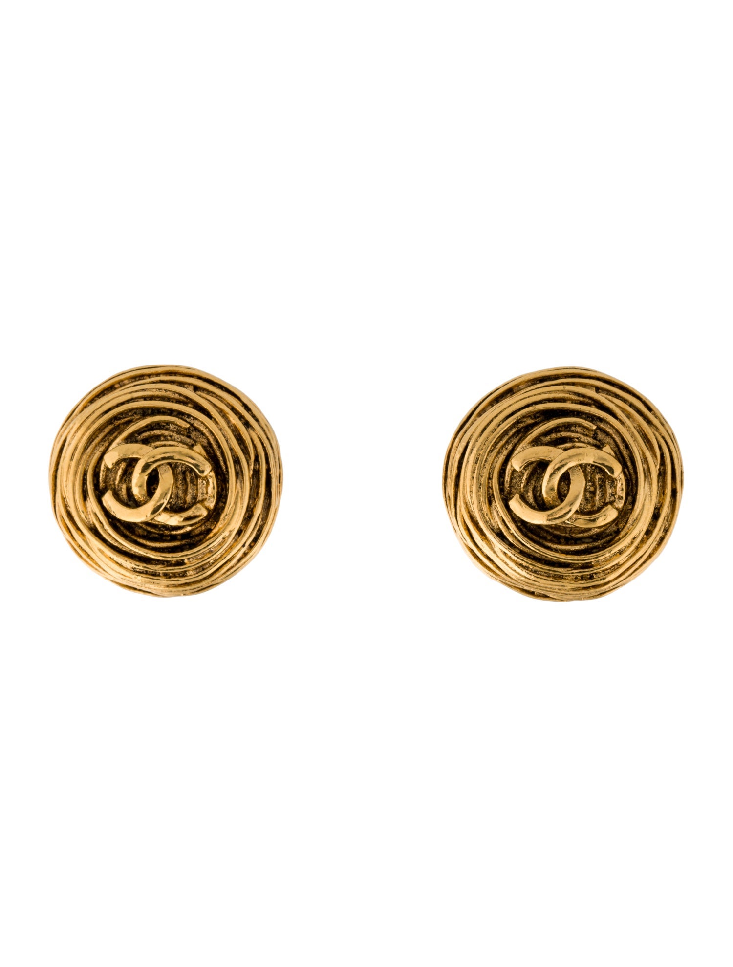 Chanel Vintage CC Clip-On Earrings