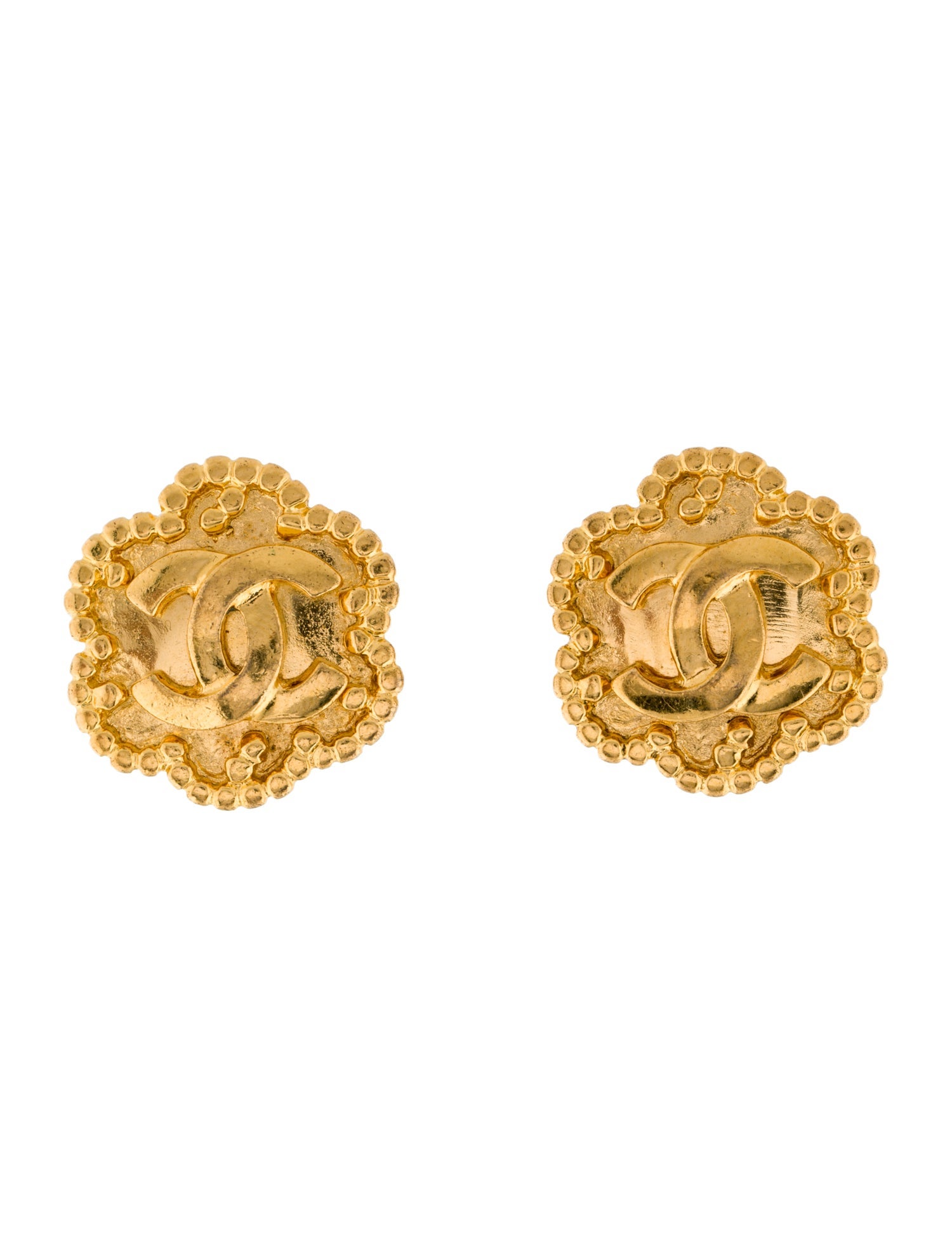 Chanel Vintage CC Clip-On Earrings