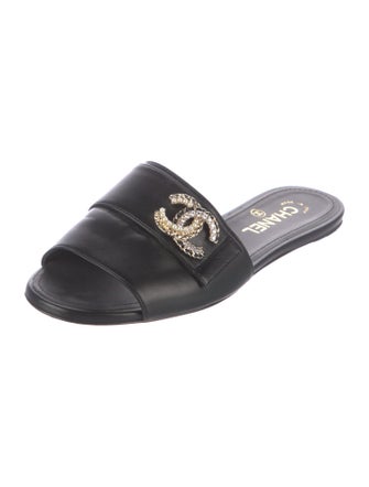 Chanel Slides Interlocking CC Logo Slides