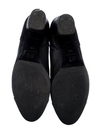 Chanel Interlocking CC Logo Suede Boots