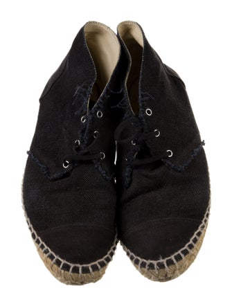 Chanel 2014 Interlocking CC Logo Espadrille Sneakers