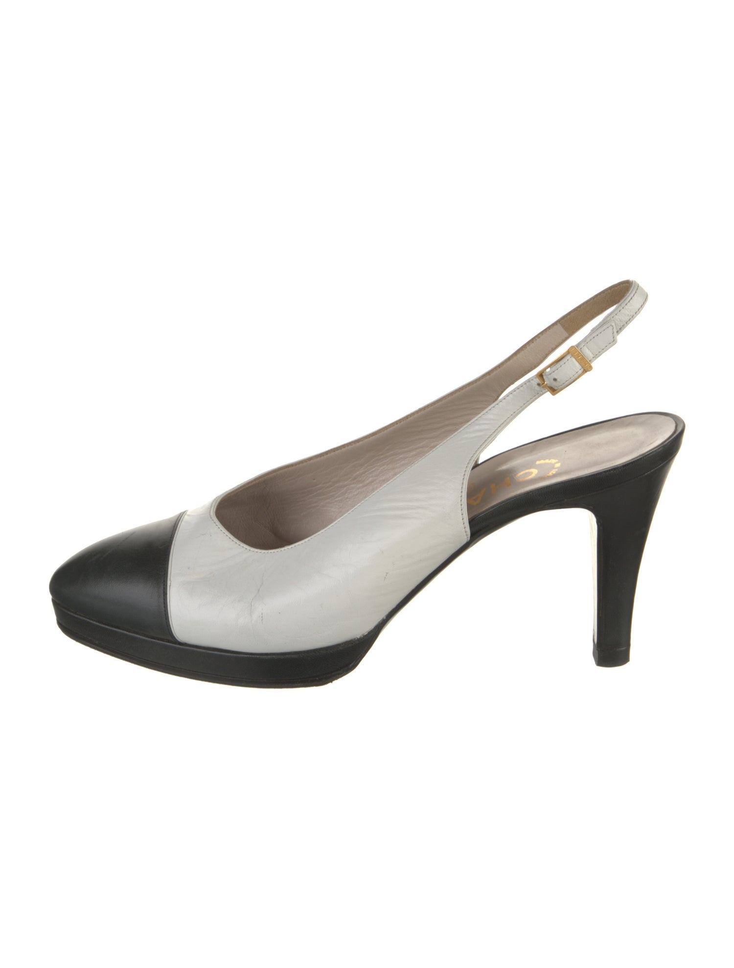 Chanel Leather Slingback Pumps