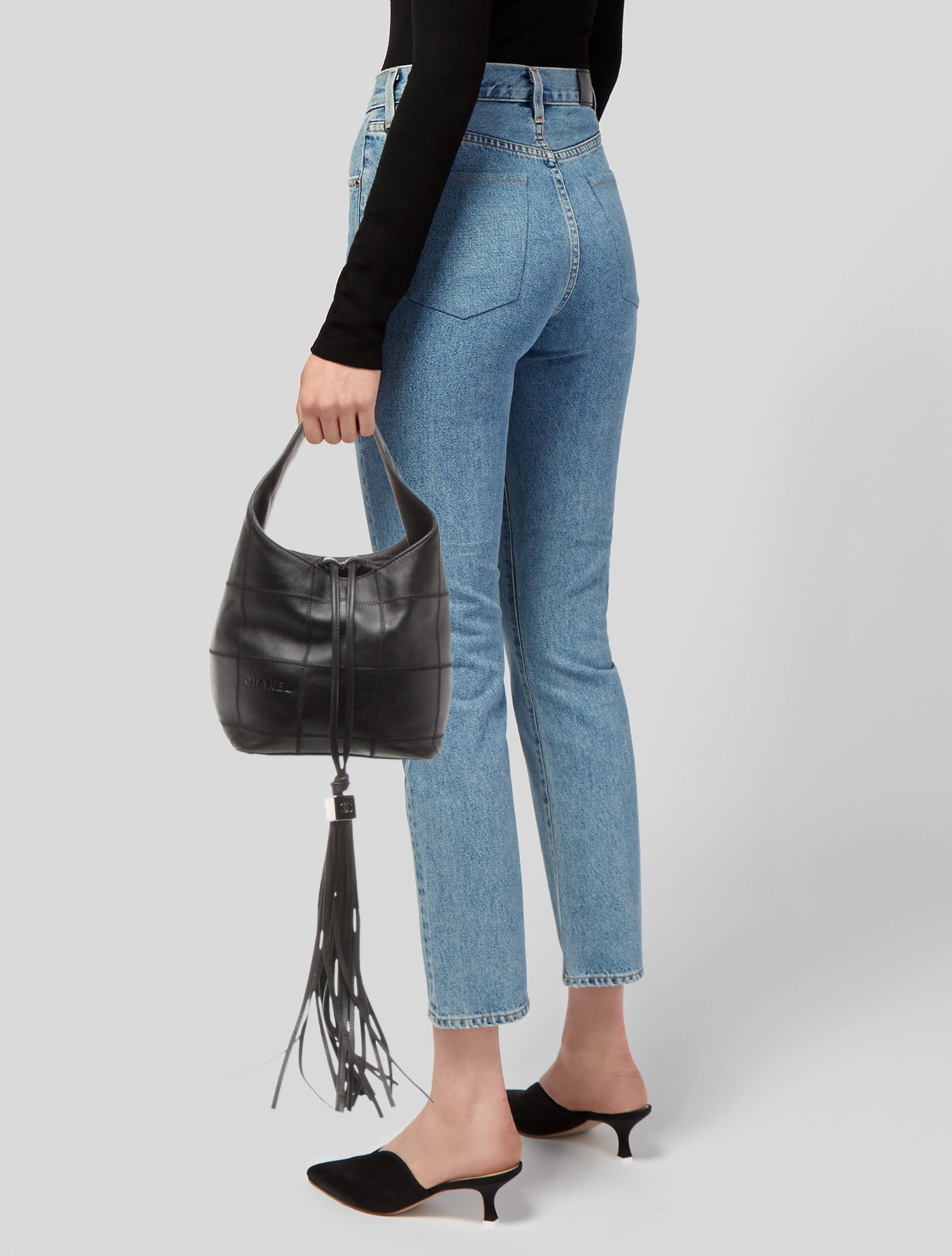 Chanel Small Square Quilt Bucket Bag