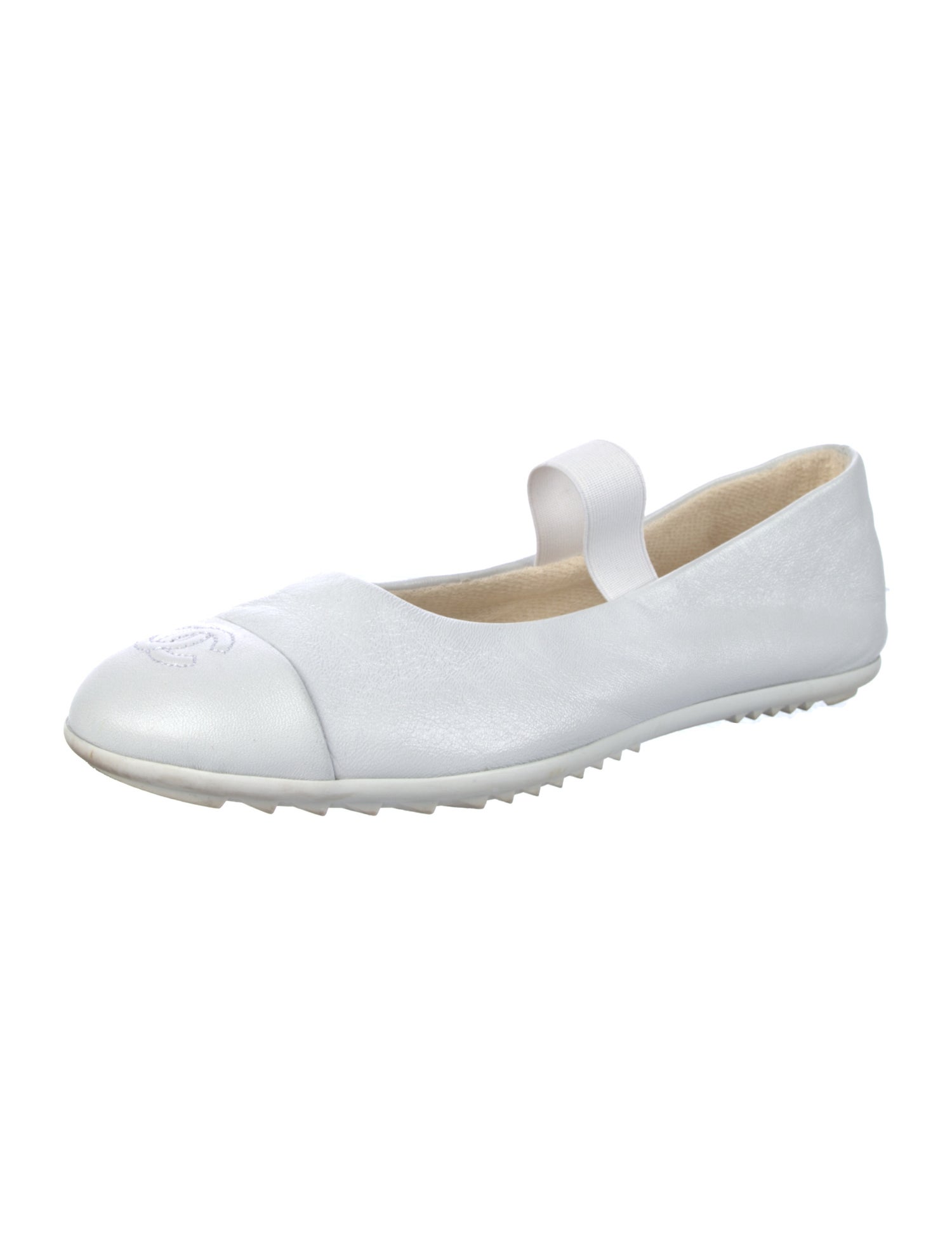 Chanel 2025 Interlocking CC Logo Ballet Flats