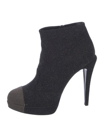 Chanel 2017 Interlocking CC Logo Boots