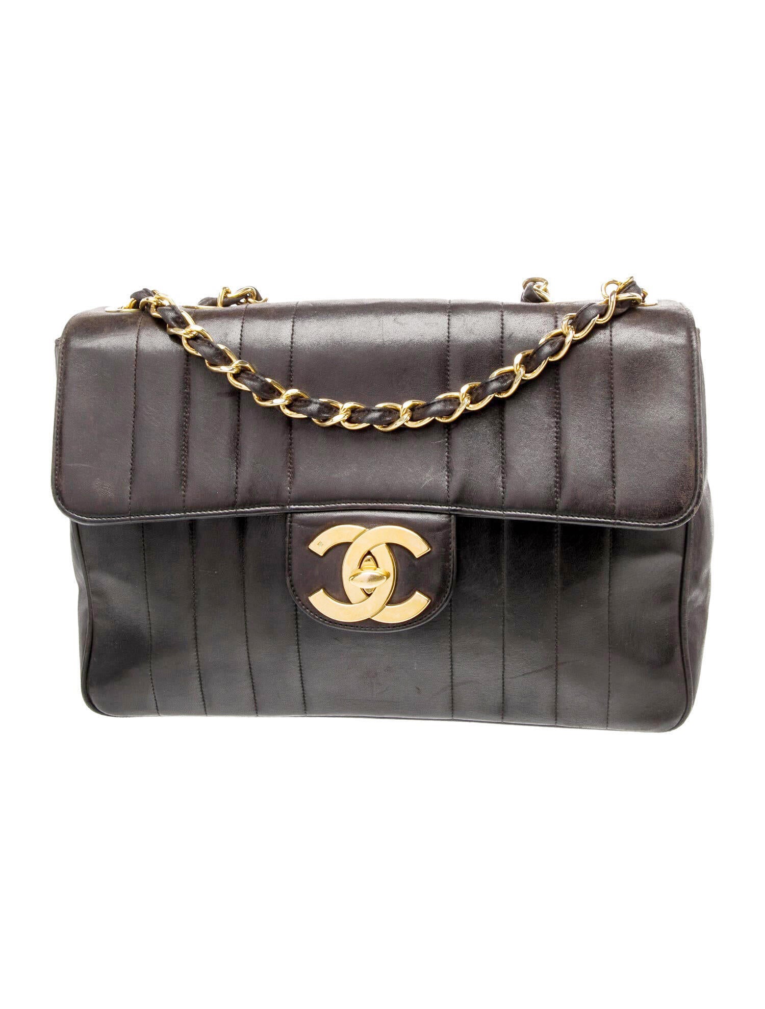 Chanel Vertical Quilt Jumbo Flap Bag