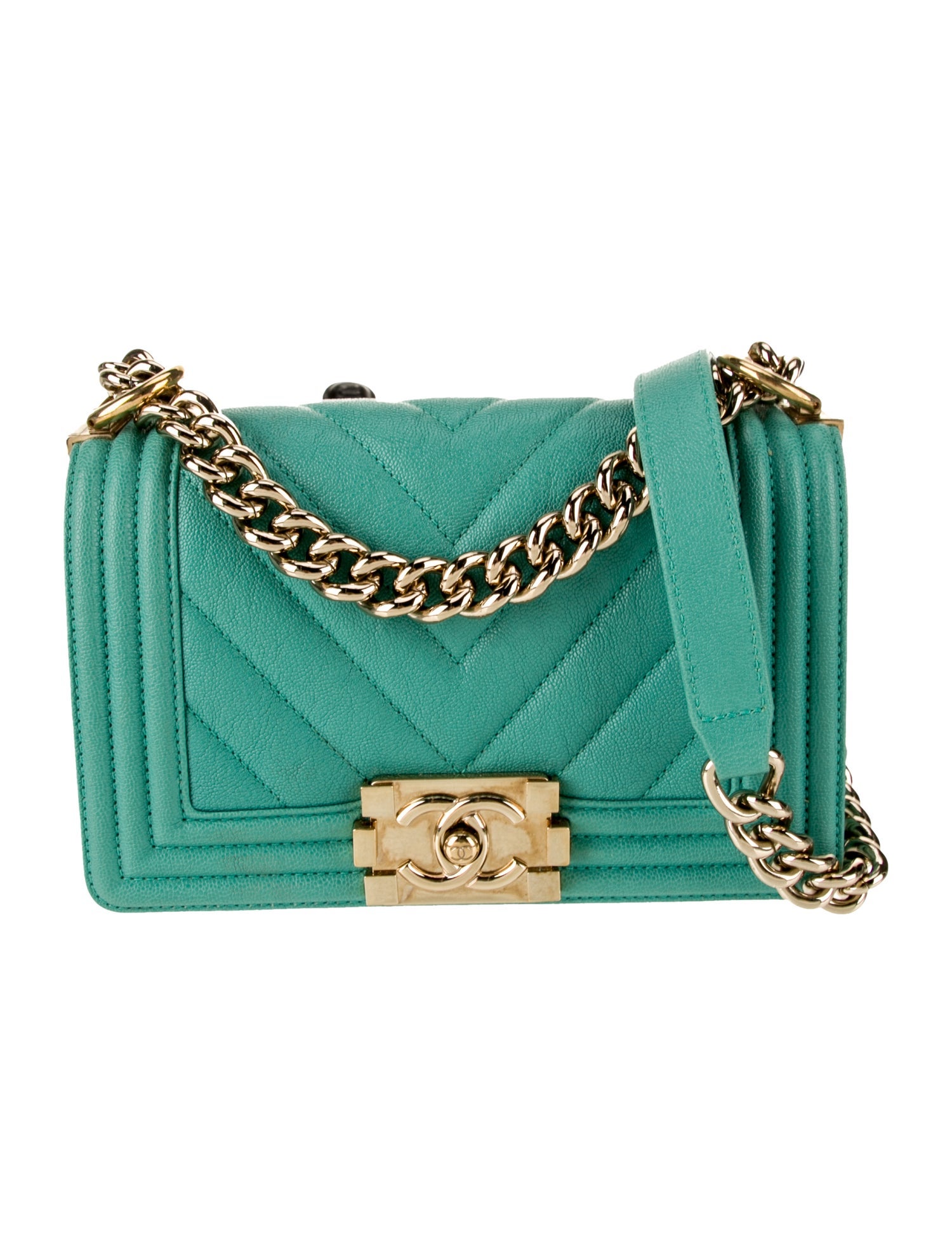 Chanel Small Chevron Boy Bag
