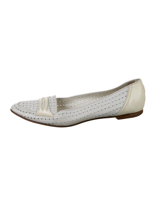 Chanel Perforated Interlocking CC Logo Loafers