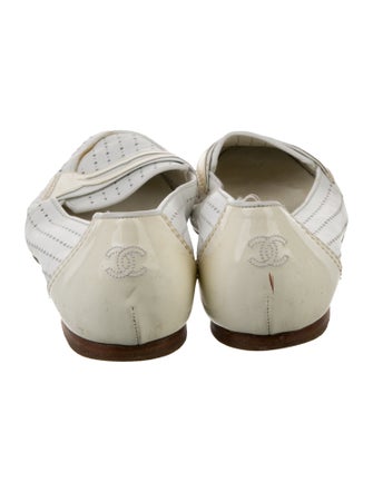 Chanel Perforated Interlocking CC Logo Loafers