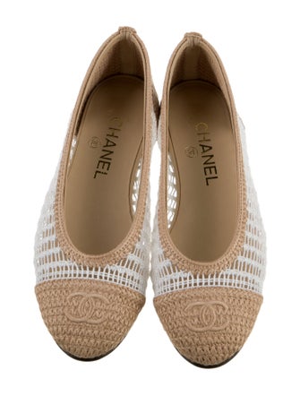 Chanel 2025 Interlocking CC Logo Ballet Flats