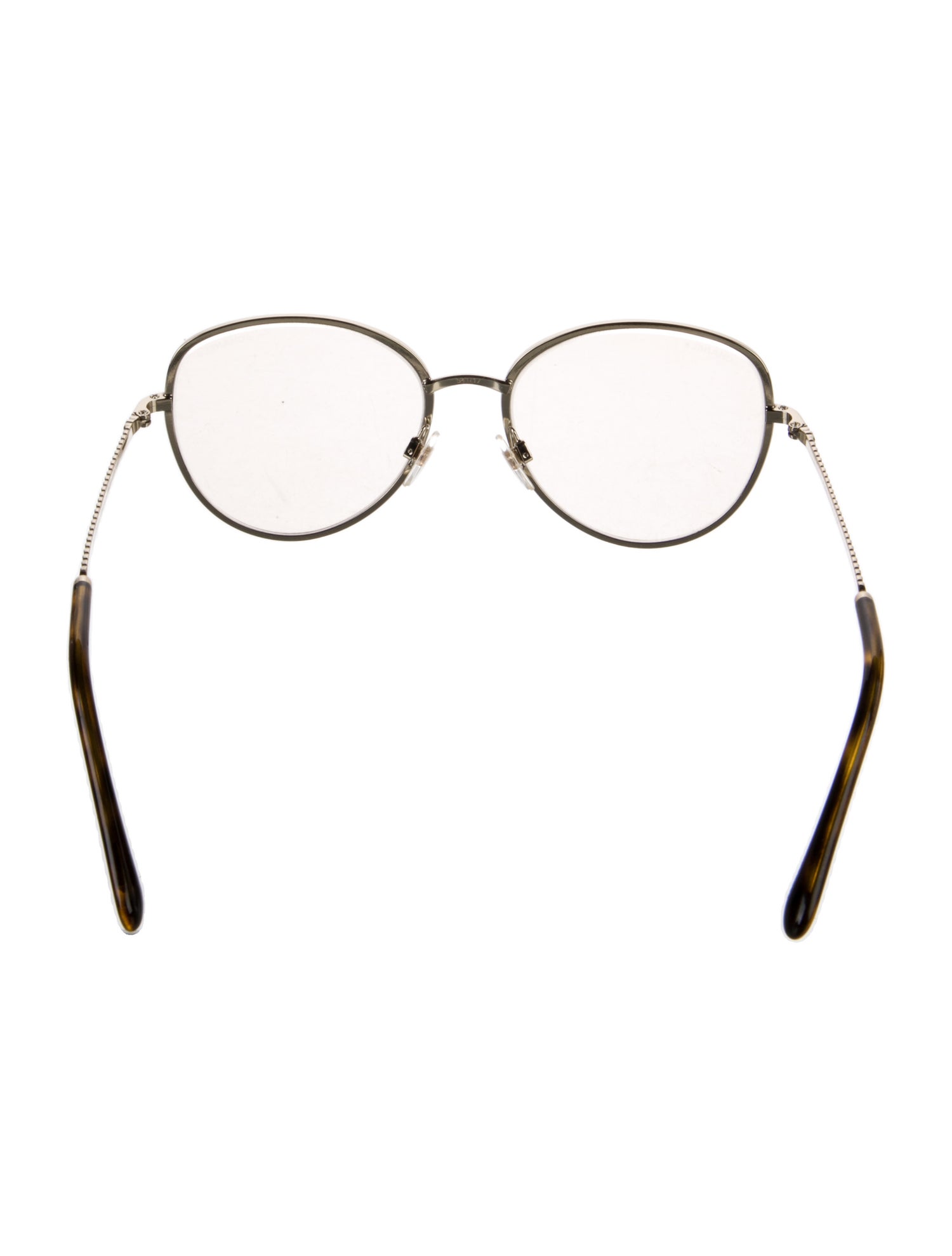 Chanel Chain-Link Accent Round Sunglasses