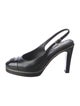 Chanel 2023 Interlocking CC Logo Slingback Pumps