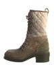 Chanel 2024 Interlocking CC Logo Combat Boots