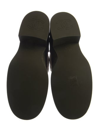 Chanel 2024 Interlocking CC Logo Combat Boots