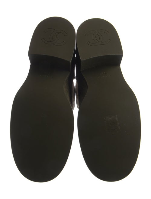 Chanel 2024 Interlocking CC Logo Combat Boots
