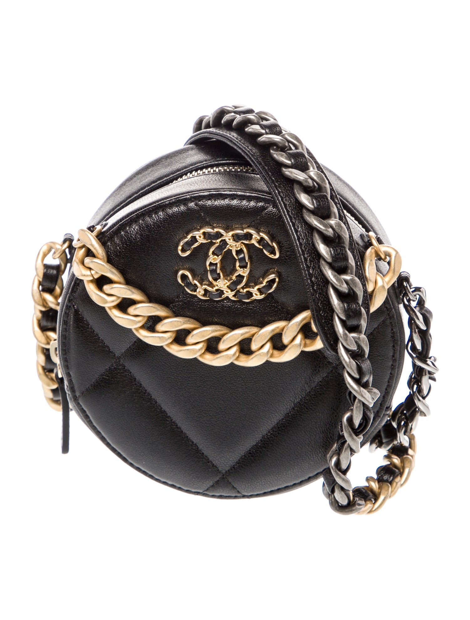 Chanel 19 Round Clutch w/ Chain