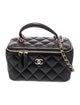 Chanel Small Top Handle Vanity Case w/Chain