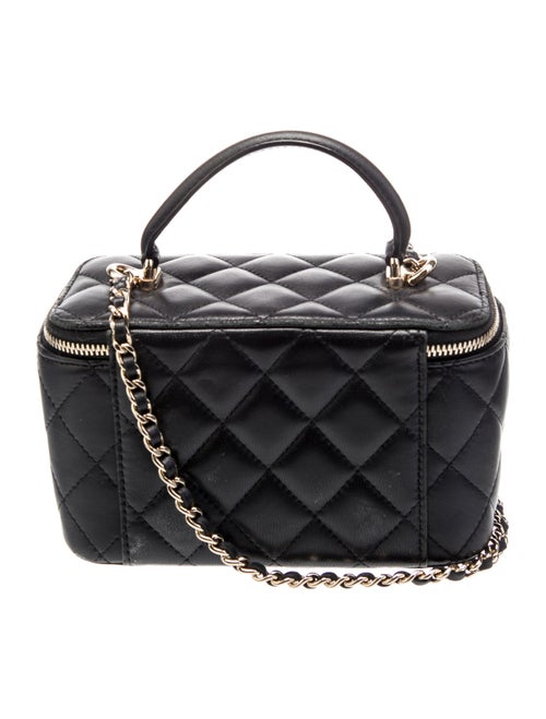 Chanel Small Top Handle Vanity Case w/Chain