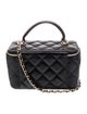 Chanel Small Top Handle Vanity Case w/Chain