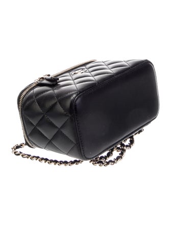 Chanel Small Top Handle Vanity Case w/Chain