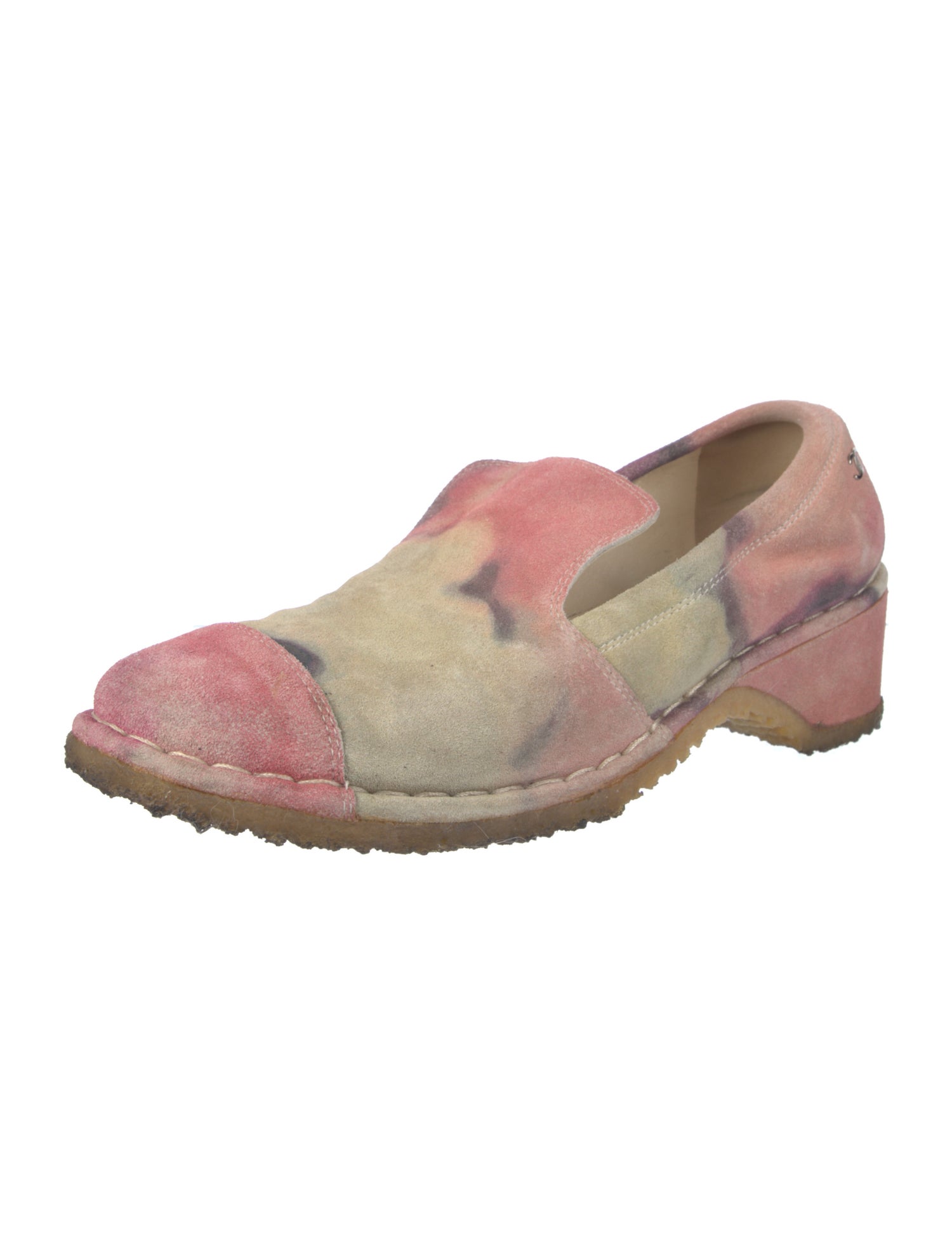 Chanel Suede Printed Flats