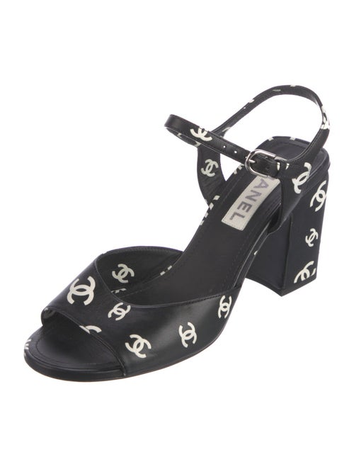 Chanel 2022 Interlocking CC Logo Sandals