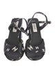 Chanel 2022 Interlocking CC Logo Sandals