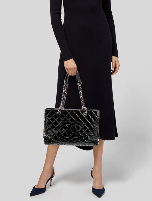 Chanel Patent Grand Shopping Tote