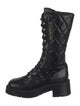 Chanel 2024 Interlocking CC Logo Combat Boots