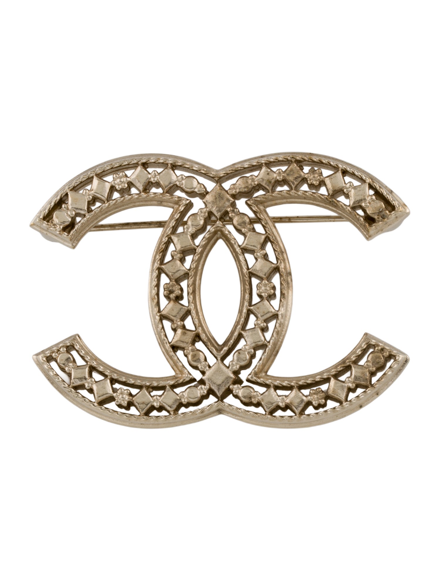 Chanel Cutout CC Brooch