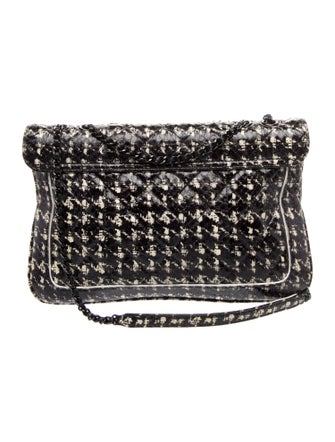 Chanel Houndstooth Python Flap Bag