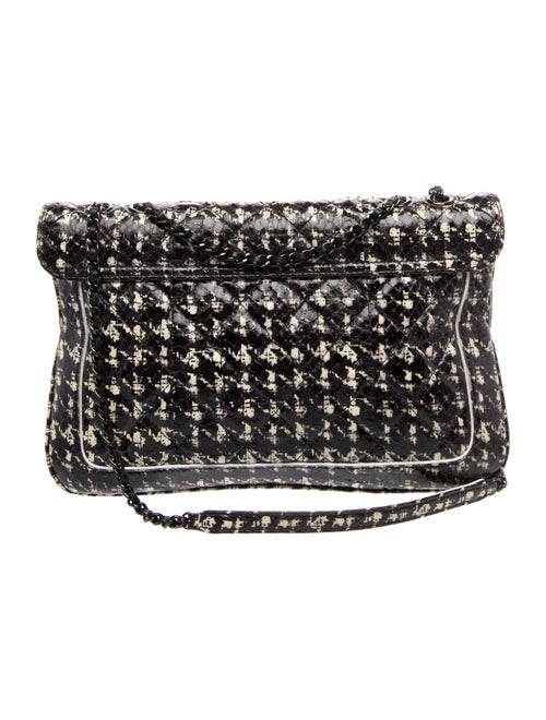 Chanel Houndstooth Python Flap Bag
