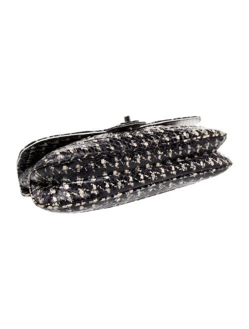 Chanel Houndstooth Python Flap Bag