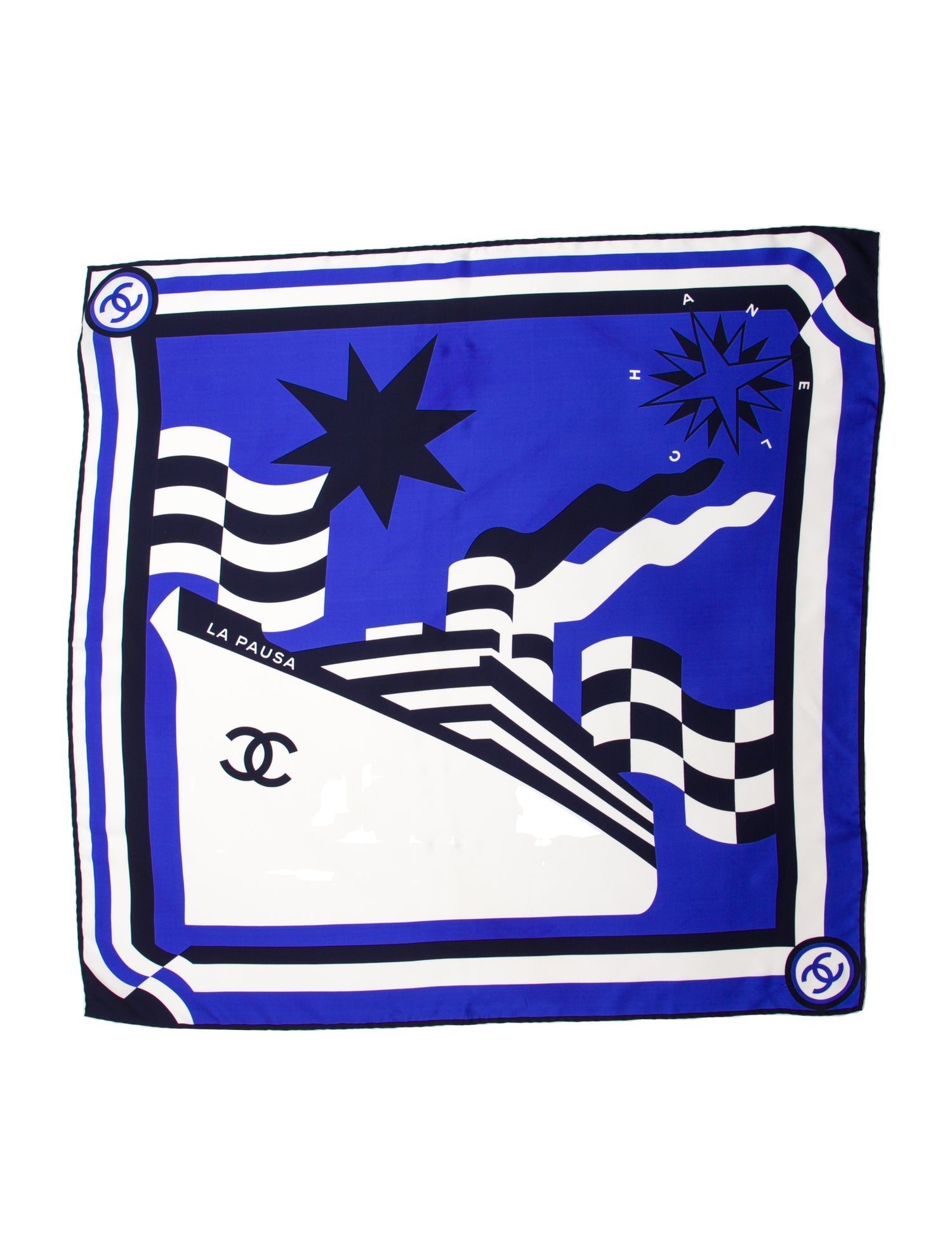 Chanel La Pausa Silk Scarf