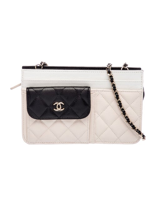 Chanel Tricolor In & Out Wallet On Chain
