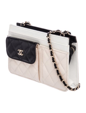 Chanel Tricolor In & Out Wallet On Chain