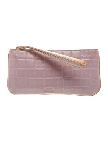 Chanel Clutches Chocolate Bar Wristlet