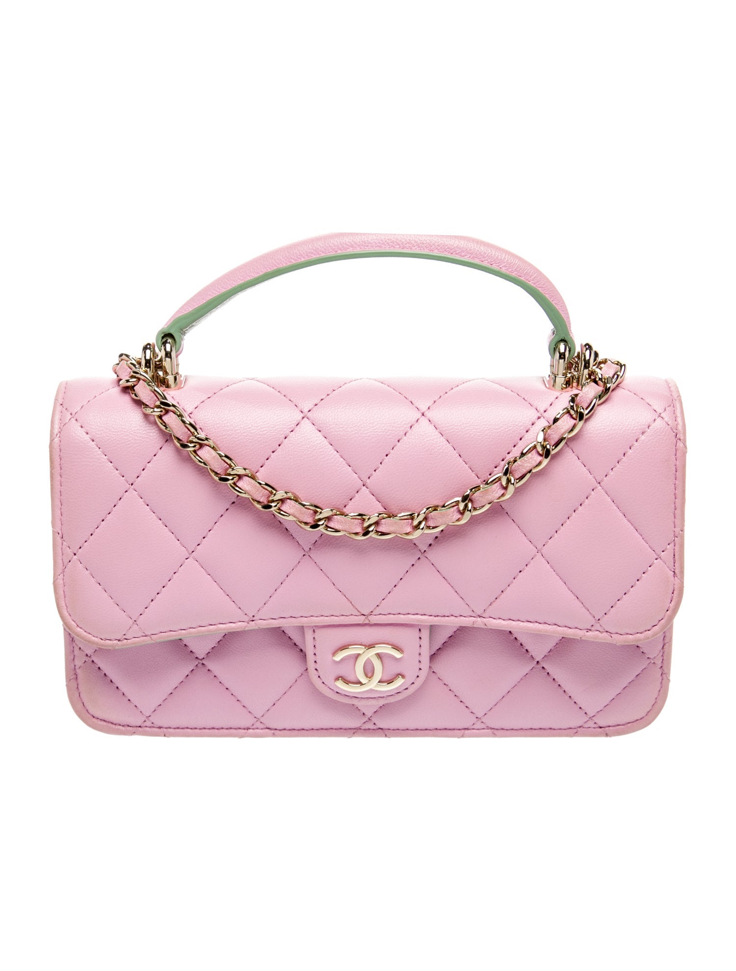 Chanel Top Handle Phone Holder w/ Chain