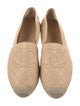 Chanel Interlocking CC Logo Leather Espadrilles