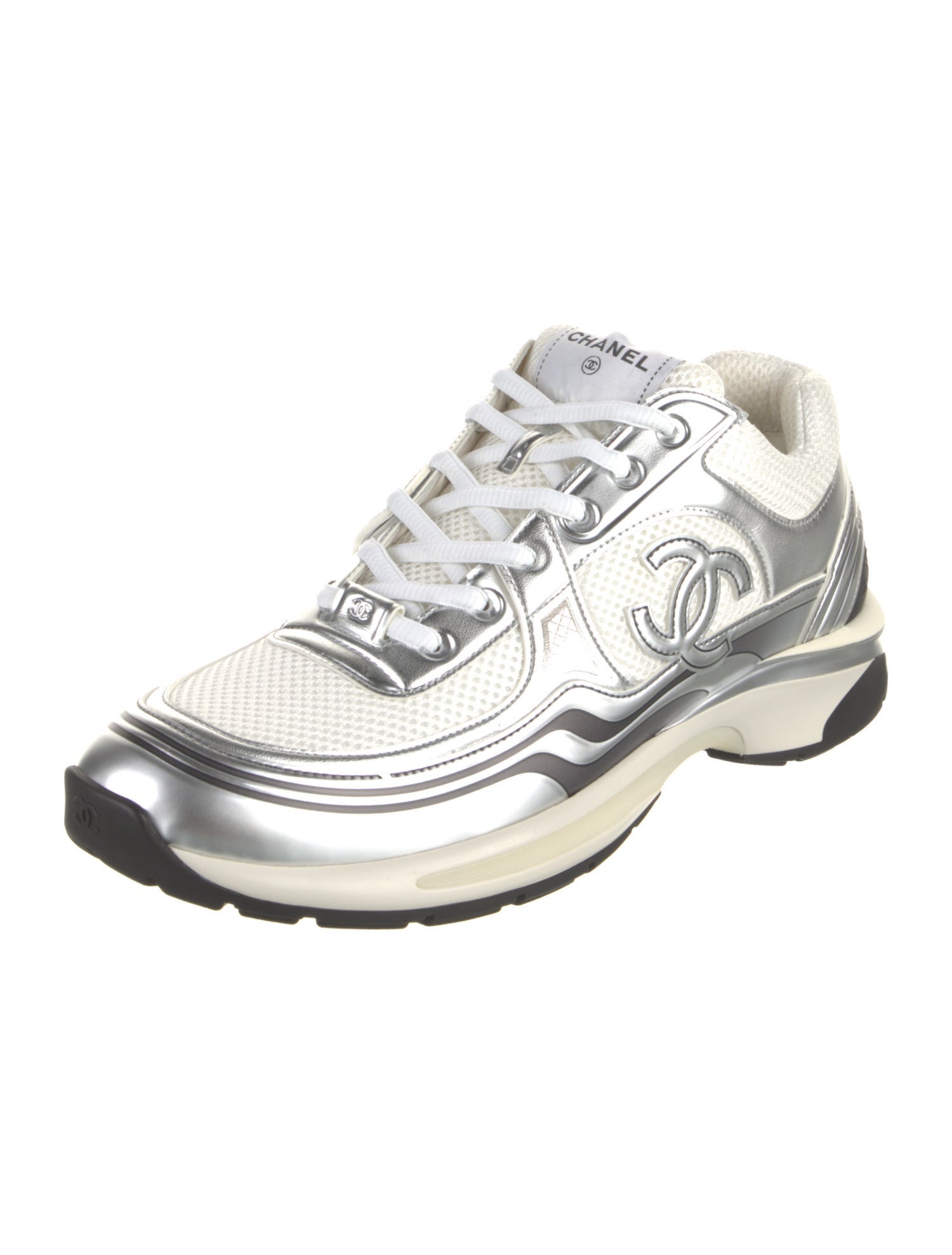 Chanel Interlocking CC Logo Sneakers