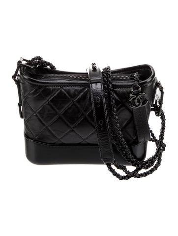 Chanel Crossbody Bags Small So Black Gabrielle Hobo