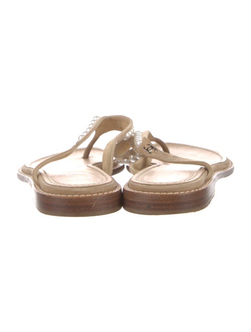 Chanel 2019 Interlocking CC Logo Flip Flops