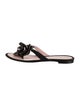 Chanel Interlocking CC Logo Nylon Flip Flops