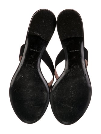 Chanel Interlocking CC Logo Nylon Flip Flops