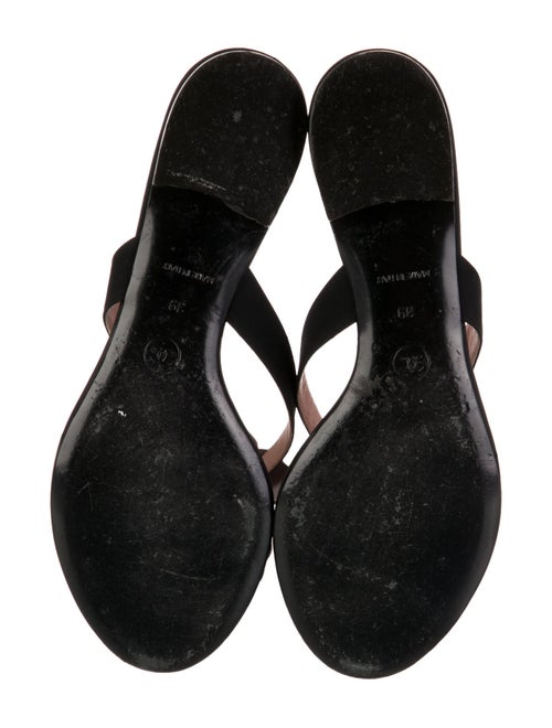 Chanel Interlocking CC Logo Nylon Flip Flops