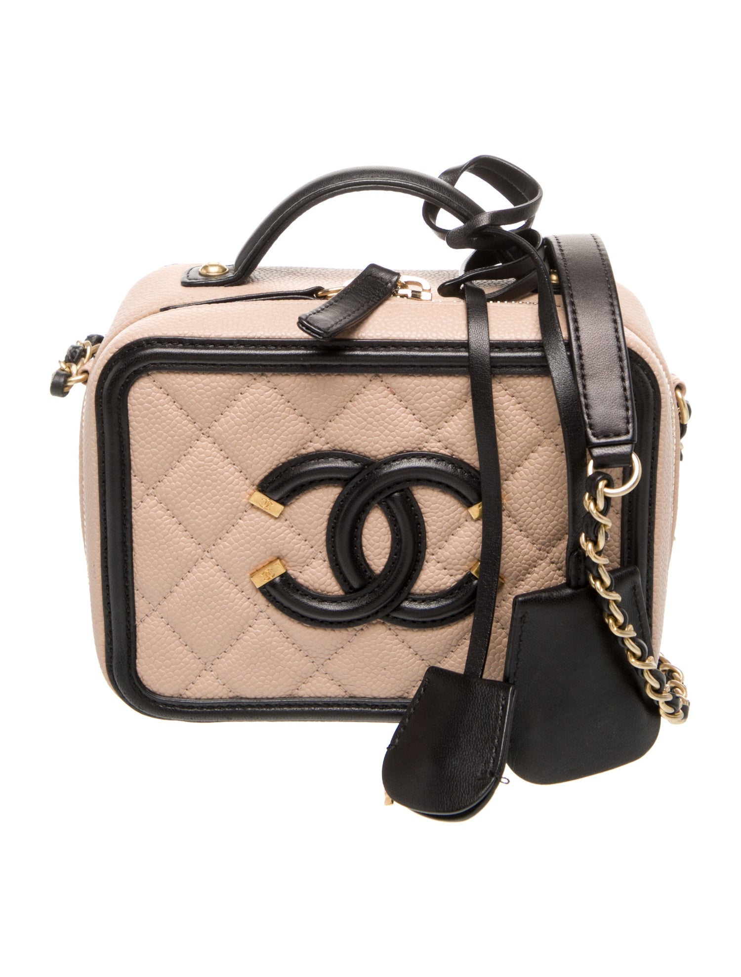 Chanel Small Filigree Vanity Case