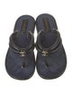Chanel 2022 Interlocking CC Logo Flip Flops