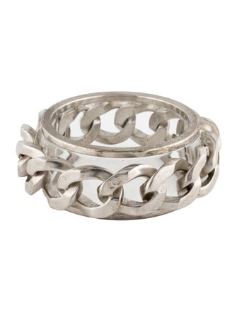 Chanel Lucite CC Chain Bangle Bracelet