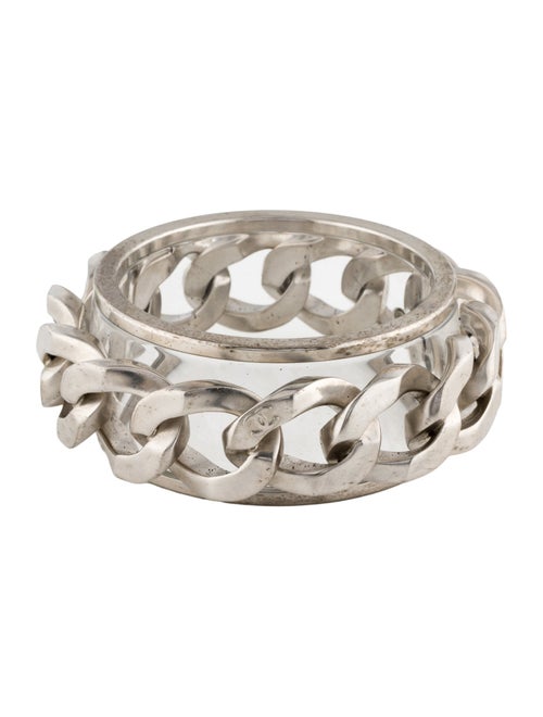 Chanel Lucite CC Chain Bangle Bracelet