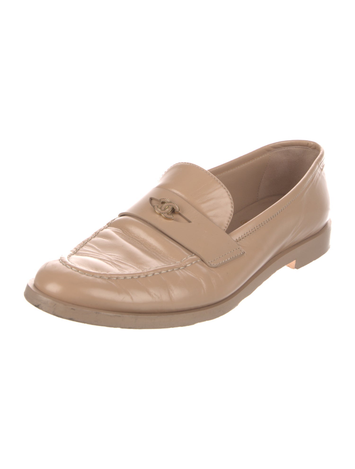 Chanel 2024 Interlocking CC Logo Loafers